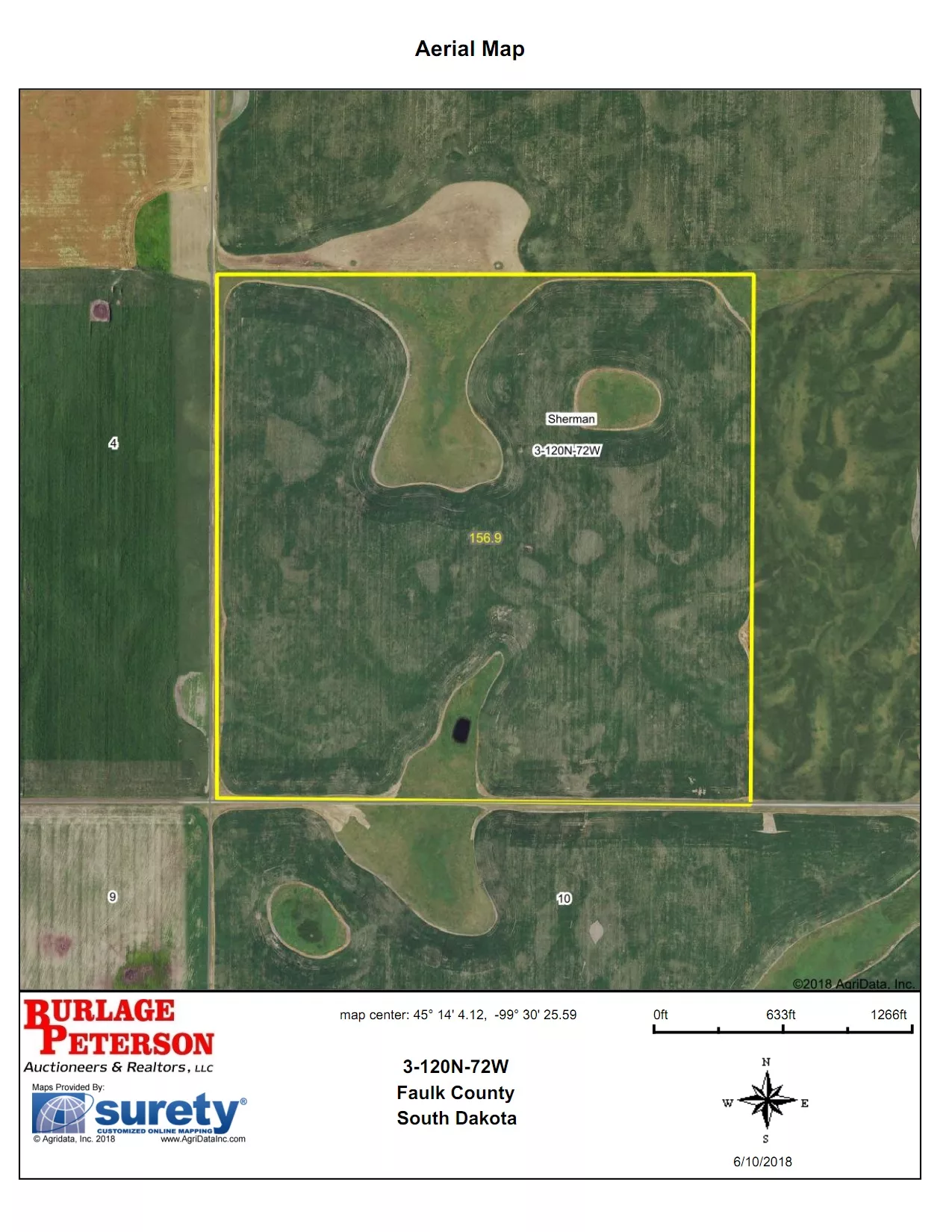 Acre Land Auction Faulk Co Sd Burlage Peterson