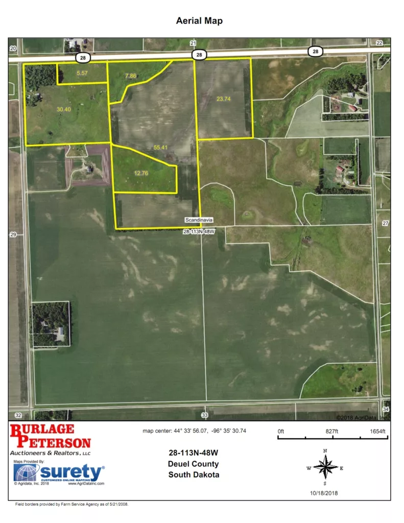 136.74+/ Acre Deuel County Land Auction Burlage Peterson